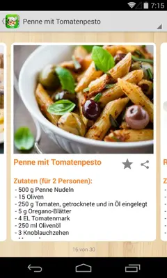 Rezepte Kochbuch Free android App screenshot 3